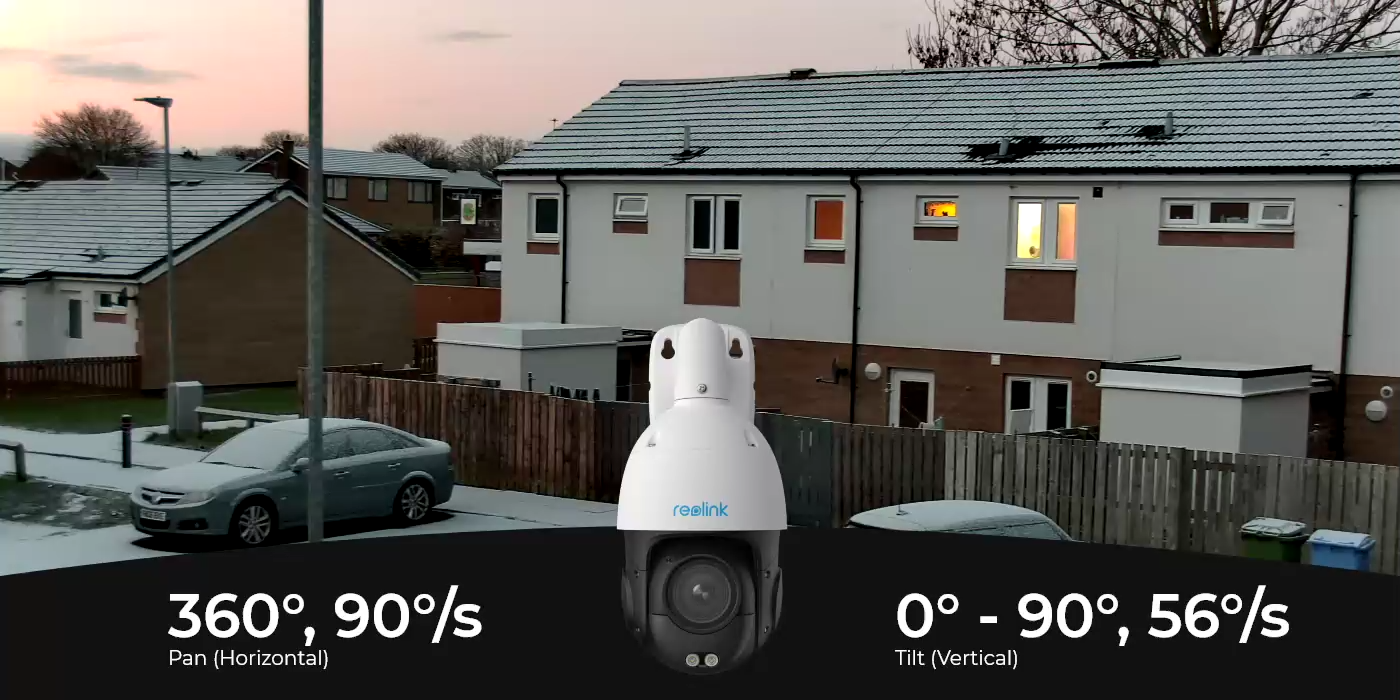 reolink RLC-823S2
Smart 4K PTZ PoE Security Camera with 16X Optical Zoom pan and tilt demonstration