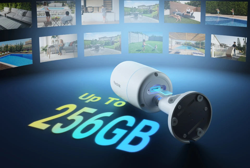 Reolink CX810 ColorX 4K 8MP PoE IP Camera with True Full-Color Night Vision SD Card Slot Display Up To 256GB not included