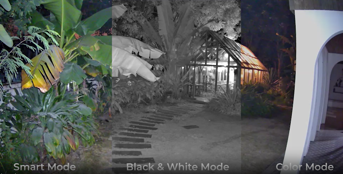 Reolink E1 Outdoor PoE night time view modes