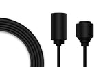 solar panel extension cable black close up cable ends