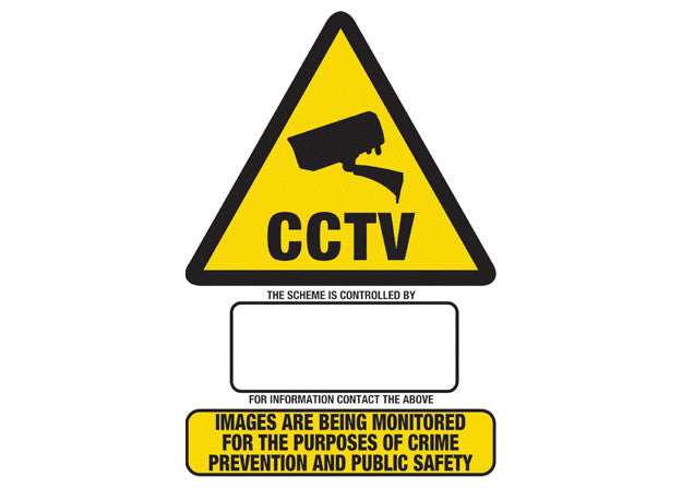 A3 CCTV Sign