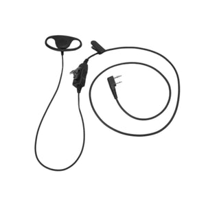 Mitex D-Shape Earpiece with Mic & PTT