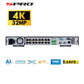 4K resolution and 32 Channels for 32 cameras cctvs