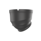 A dark gray metal back 3/4 profile of a CCTV camera shown against a solid white background.
