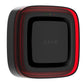 A square black electronic device with rounded corners, featuring a red illuminated border and the word 'AJAX' printed in gray on the front, shown on a plain white background.