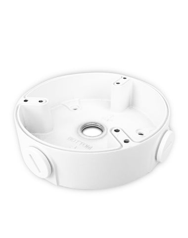 Elegant white deep base (BASE01-W) designed for organising and accommodating various equipment, with a sleek and clean finish suitable for stylish setups.