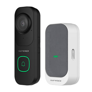 SPRO 4MP Wi-Fi 6 Video Doorbell - Black