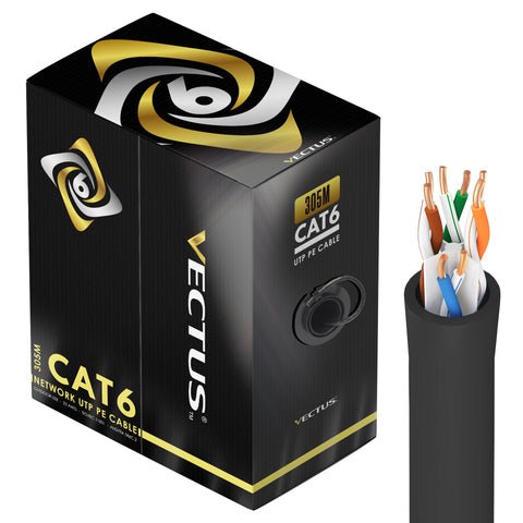 VECTUS - 305m CAT6 Cable (External Grade)