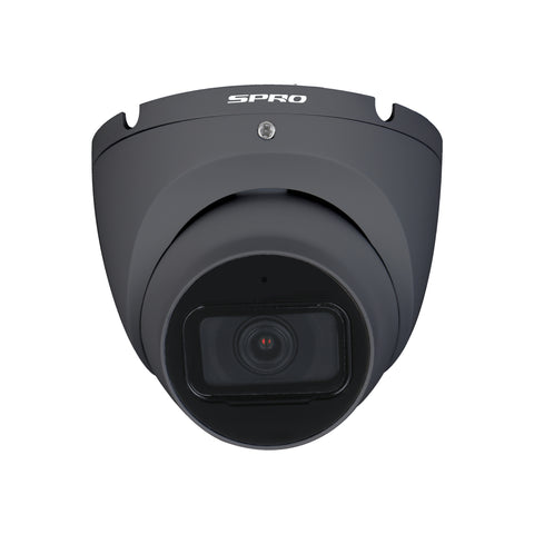 SPRO 5MP Black Turret Security Camera with Advanced CMOS Sensor and IR Night Vision Capability
