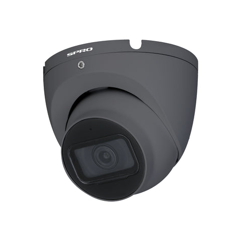 SPRO 5MP Black Turret Security Camera with Advanced CMOS Sensor and IR Night Vision Capability