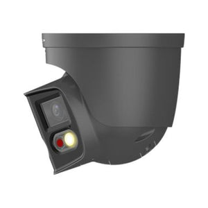 4MP DUO IP Panoramic Camera with advanced technology for unparalleled security, featuring Active Deterrence with flashing lights to deter crime.