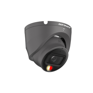 4MP IP SPRO CCTV Camera Turret with COLOUR NIGHT 2.0 and Built-In Mic In Grey (ECONOMY)