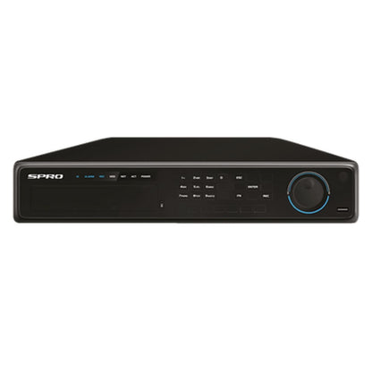 SPRO NVR recorder with 16 channels and 4K