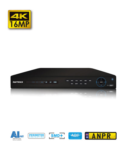 powerful NVR up to 32 IP cameras connection