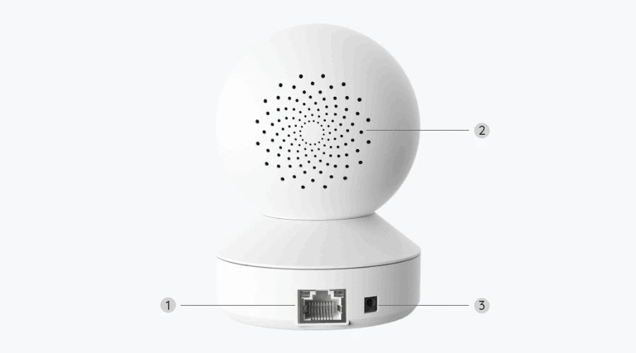 Reolink E1 Pan-Tilt Indoor Camera for Any Budget rear view
