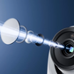 white reolink turret camera with Large Lens cx820 