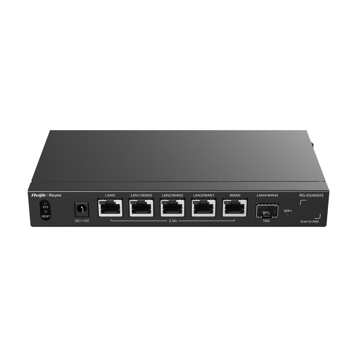 Ruijie Reyee 5-Port 2.5G Cloud Managed Router, 1 x 10G Port RG-EG406XS