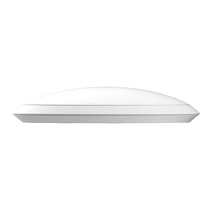 White Circular wifi access point device on a white background