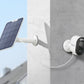 Reolink Argus 3E mounted on wall with solar panel