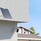 Reolink Argus 3 Ultra 4K Battery/Solar-Powered Standalone WiFi Camera with Color Night Vision on external wall plugged into 6W solar panel