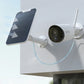 Reolink Argus Eco Wire-Free Wireless Outdoor Battery/Solar-Powered Security Camera on external wall with solar panel