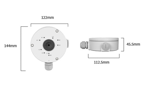 Reolink B10 Junction Box white with dimesions
