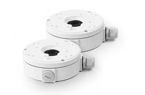 2 Reolink D20 Junction Boxes in white side by side 