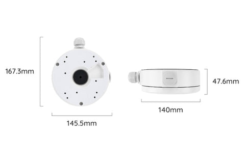 Reolink D20 Junction Box in white dimensions