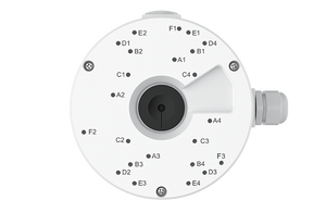 Reolink D20 Junction Box from underneath with screw hole graphic