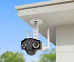 Reolink Duo 2(Battery) 4K 180° Panoramic Solar/Battery-Powered Wi-Fi Camera mounted on ceiling
