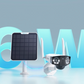 Image of Reolink Duo 2(Battery) 4K 180° Panoramic Solar/Battery-Powered Wi-Fi Camera with large graphic saying "6W" next to solar panel 