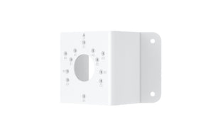 Reolink RLA-BKC1 Corner Mount Bracket 3/4 view with mounting holes in view