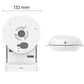 Reolink RLA-BKW4 Wall Mount Bracket front and underneath view with graphic displaying dimensions