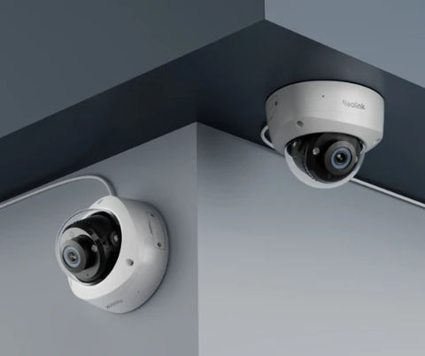 Reolink RLC-1240A 12MP IK10 Vandal Proof Wide FOV Security Camera demonstrating versatile mounting options