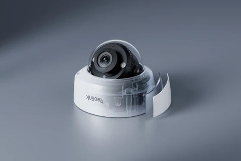 Reolink RLC-540A 5MP IK10 Vandal-Proof PoE Camera with graphic showing  durability of the camera 