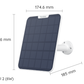 Reolink 6W Solar Panel 2: Continuous Power for Your Reolink Battery Cameras white version with dimensions
