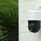 Reolink TrackMix PoE
4K Dual-Lens PTZ Camera with Motion Tracking displaying IP66 weatherproofing in the rain