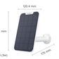 Reolink 3W Solar Panel: Continuous Power for Your Reolink Battery Cameras white version with dimensions