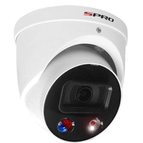 SPRO 5MP IP Smart Dual Illumination Turret with Active Deterrence