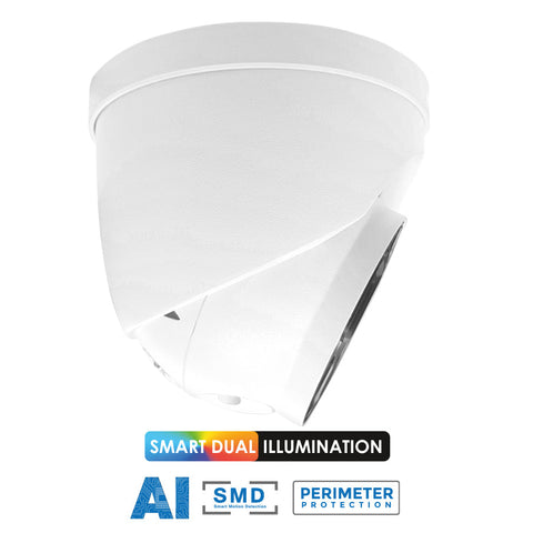 SPRO 5MP IP Smart Dual Illumination Turret with Active Deterrence