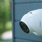 Reolink RLC-1224A 12MP UHD PoE Camera with Color Night Vision displaying IP67 weatherproofing in the rain