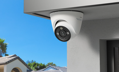 Reolink RLC-833A 4K Security IP Camera with Color Night Vision on front porch 