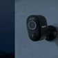 Reolink Argus 3 Pro Smart 2K 4MP Wire-Free Camera with Motion Spotlight   at night mounted on external wall
