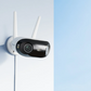 Reolink Elite WIFI Wireless camera with antennas on a light blue background