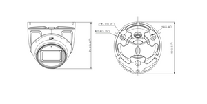 HiLook Analogue THC-T150-MS 5MP TVI Mini Turret with Mic 2.8mm