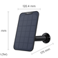 Reolink 3W Solar Panel: Continuous Power for Your Reolink Battery Cameras Black version with dimensions