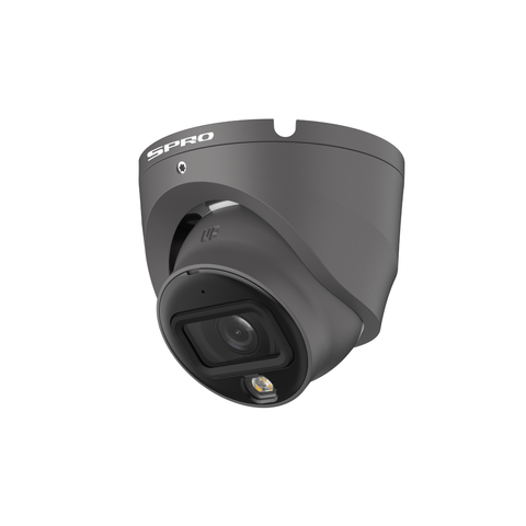 SPRO 6MP IP Turret with COLOUR NIGHT 2.0 and Built-In Mic In Grey (ECONOMY)