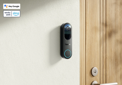 reolink video doorbell battery by the front door