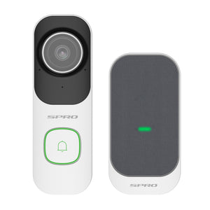 SPRO 4MP Wi-Fi 6 Video Doorbell - White