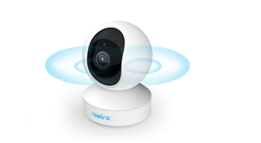 Reolink E1 Zoom 5MP Smart PTZ WiFi Indoor Camera emitting stable and secure wifi signal 